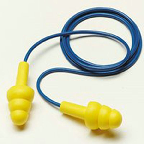 EARPLUG, REUSABLE, FLANGED PLUGS, W/ CORD, E.A.R - Corded Earplugs